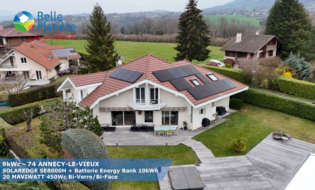 Installation photovoltaïque Solar Belle Planète à Annecy-le-Vieux