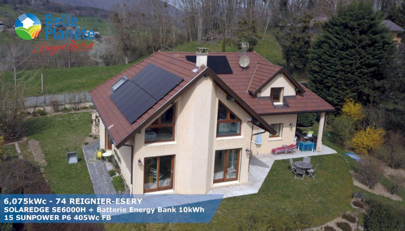Installation photovoltaïque avec batterie à Reignier-Ésery